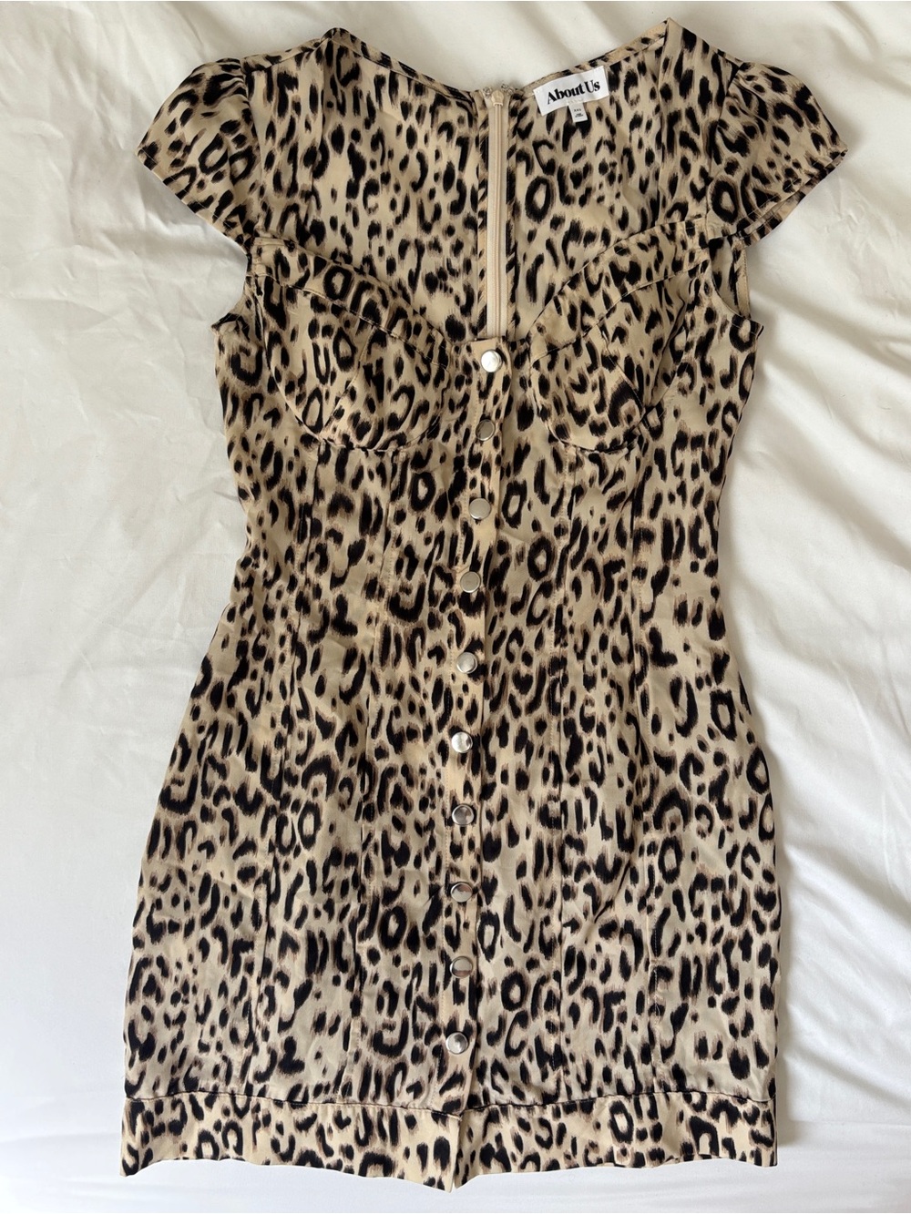 REVOLVE leopard print mini dress